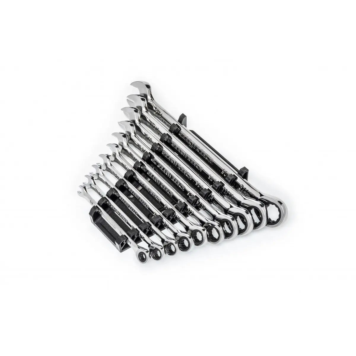 GEARWRENCH 10 Pc. 90-Tooth 12 Point SAE Combination Ratcheting Wrench Set 86958 Wrench Set GEARWRENCH
