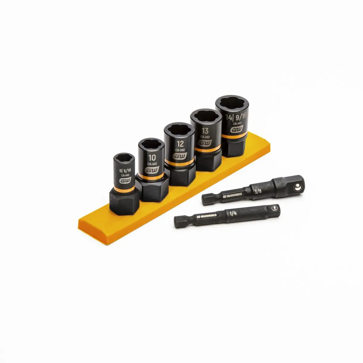 GEARWRENCH 7 Pc. 1/4" & 3/8" Drive Metric Bolt Biter Impact Extraction Socket Set 87911 Socket Set GEARWRENCH