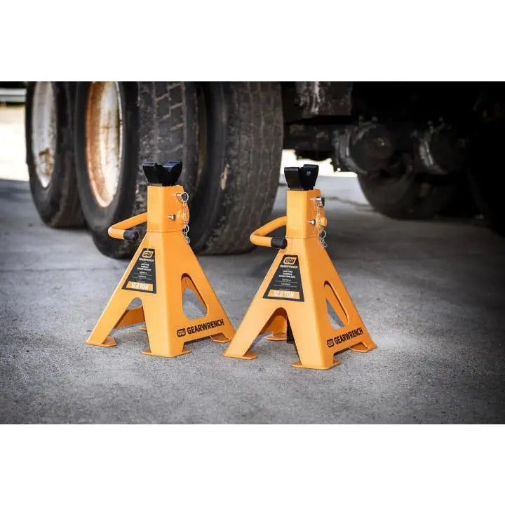 GEARWRENCH Set of 2 12 Ton Ratcheting Jack Stand - GW GWJS12T Jack Stand GEARWRENCH