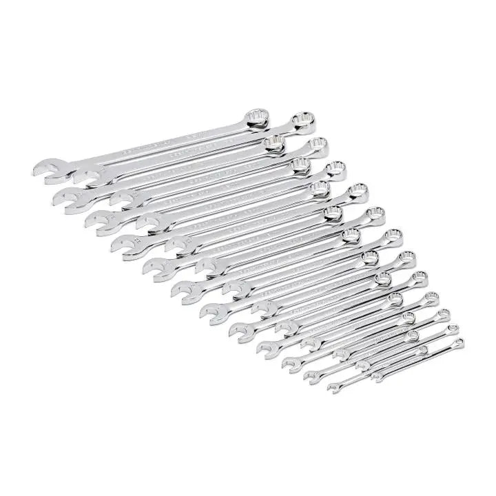 GEARWRENCH Set of 24 12-Point Long Pattern Metric Combination Wrenches in Foam Storage Tray - GW GWMSCWL12MM Wrench Set GEARWRENCH