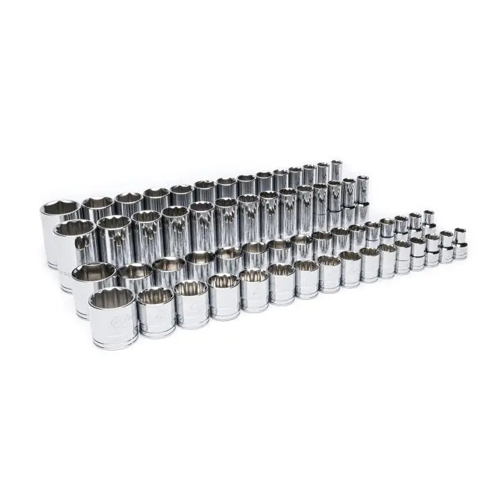 GEARWRENCH Set of 60 1/2 in Drive Master SAE Sockets in Foam Storage Tray - GW GWMSSKT12SAE Socket Set GEARWRENCH