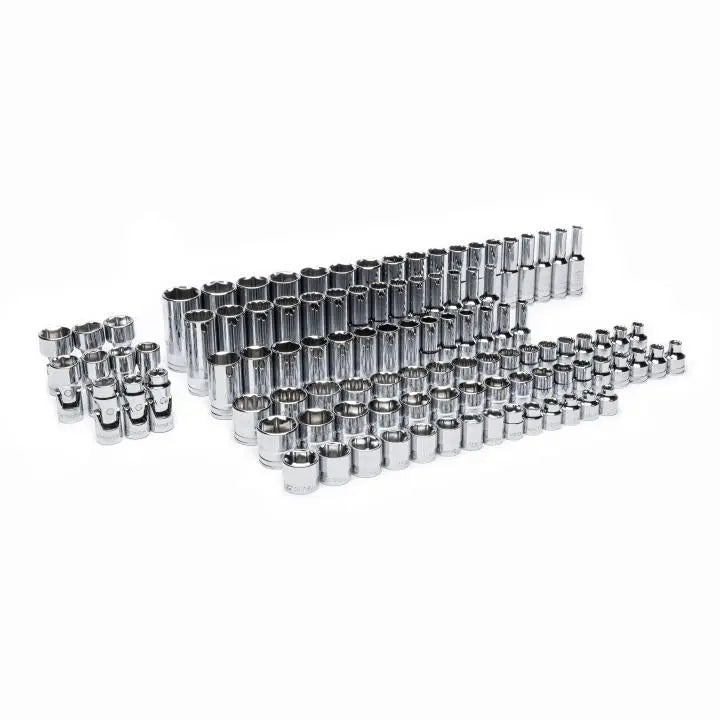 GEARWRENCH Set of 104 3/8 in Drive Master Metric Sockets in Foam Storage Tray - GW GWMSSKT38MM Socket Set GEARWRENCH