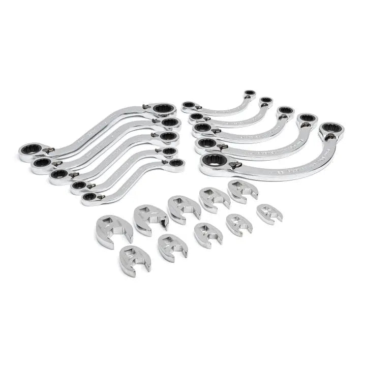 GEARWRENCH Set of 20 Specialty Metric Ratcheting Wrenches in Foam Storage Tray - GW GWMSSRWMM Wrench Set GEARWRENCH