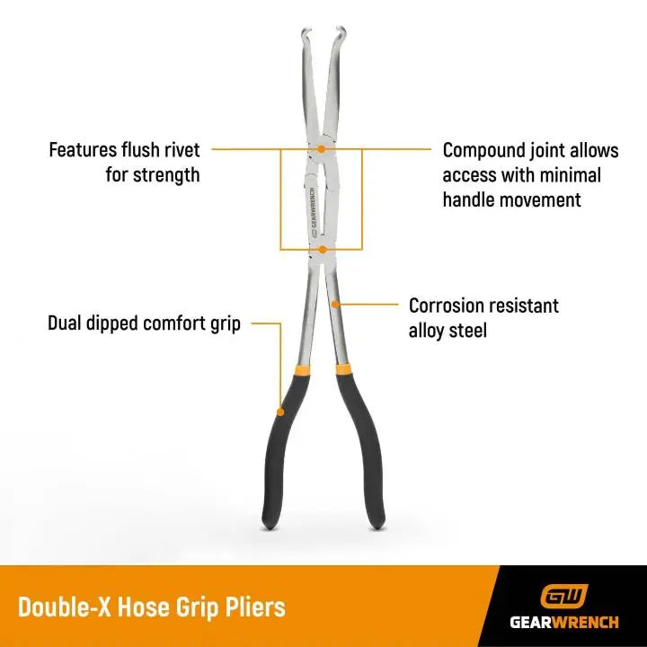 GEARWRENCH Set of 3 Double-X Hose Grip Plier - GW 82107-06 GEARWRENCH