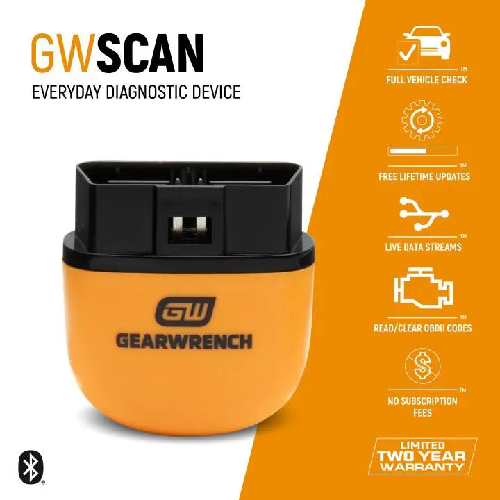 Gearwrench Bluetooth OBDII Tester Everyday Diagnostic Tool - GWSCAN GEARWRENCH