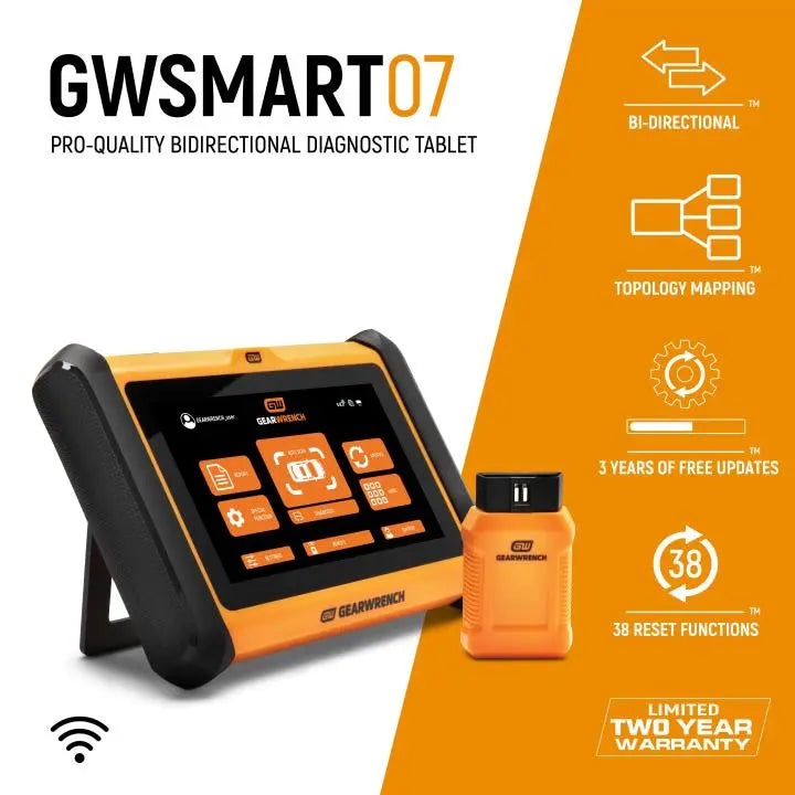 Gearwrench 7 in Wireless Bi-Directional Diagnostic Tablet - GWSMART07 GEARWRENCH