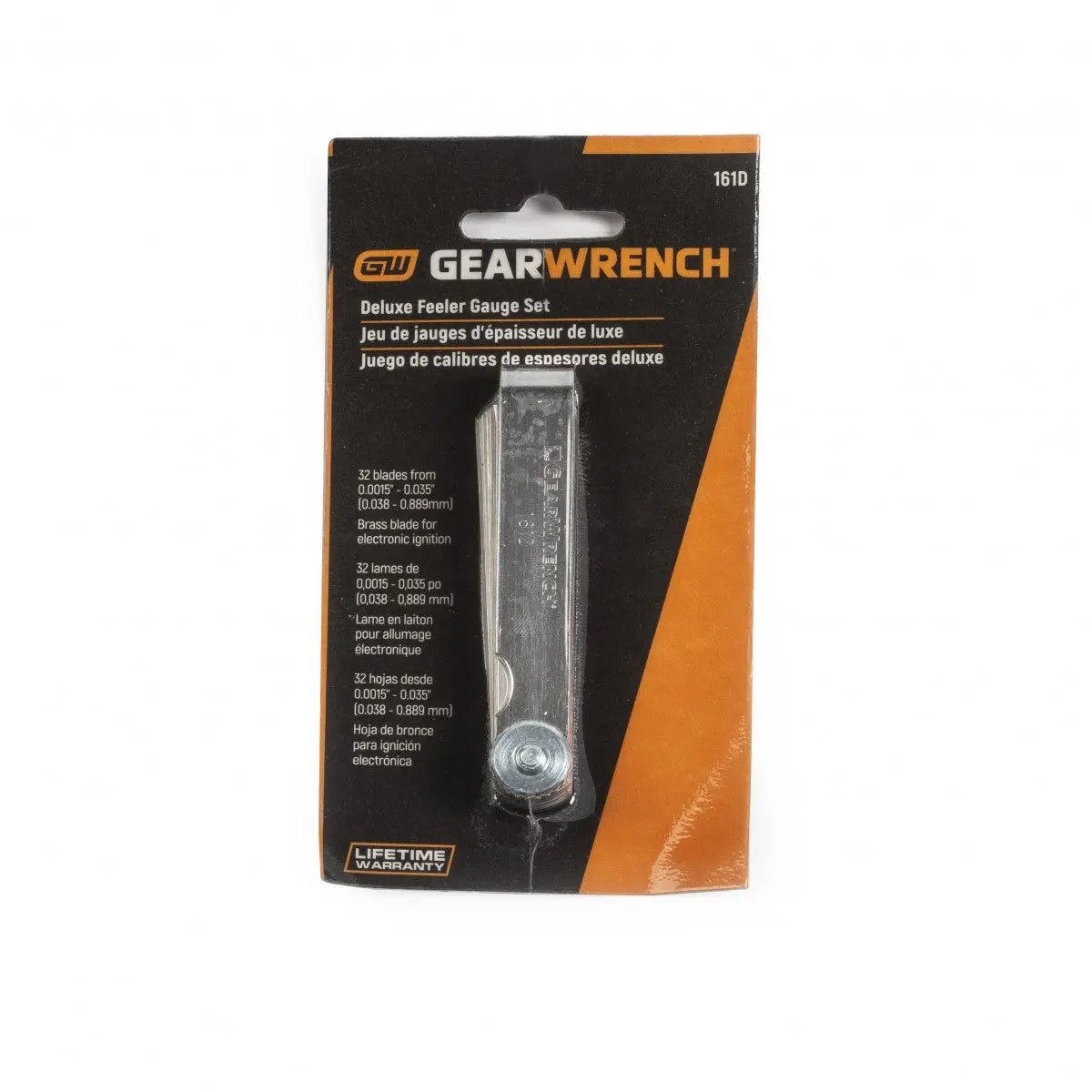 GEARWRENCH 32 Blade Deluxe SAE/Metric Feeler Gauge 161D GEARWRENCH