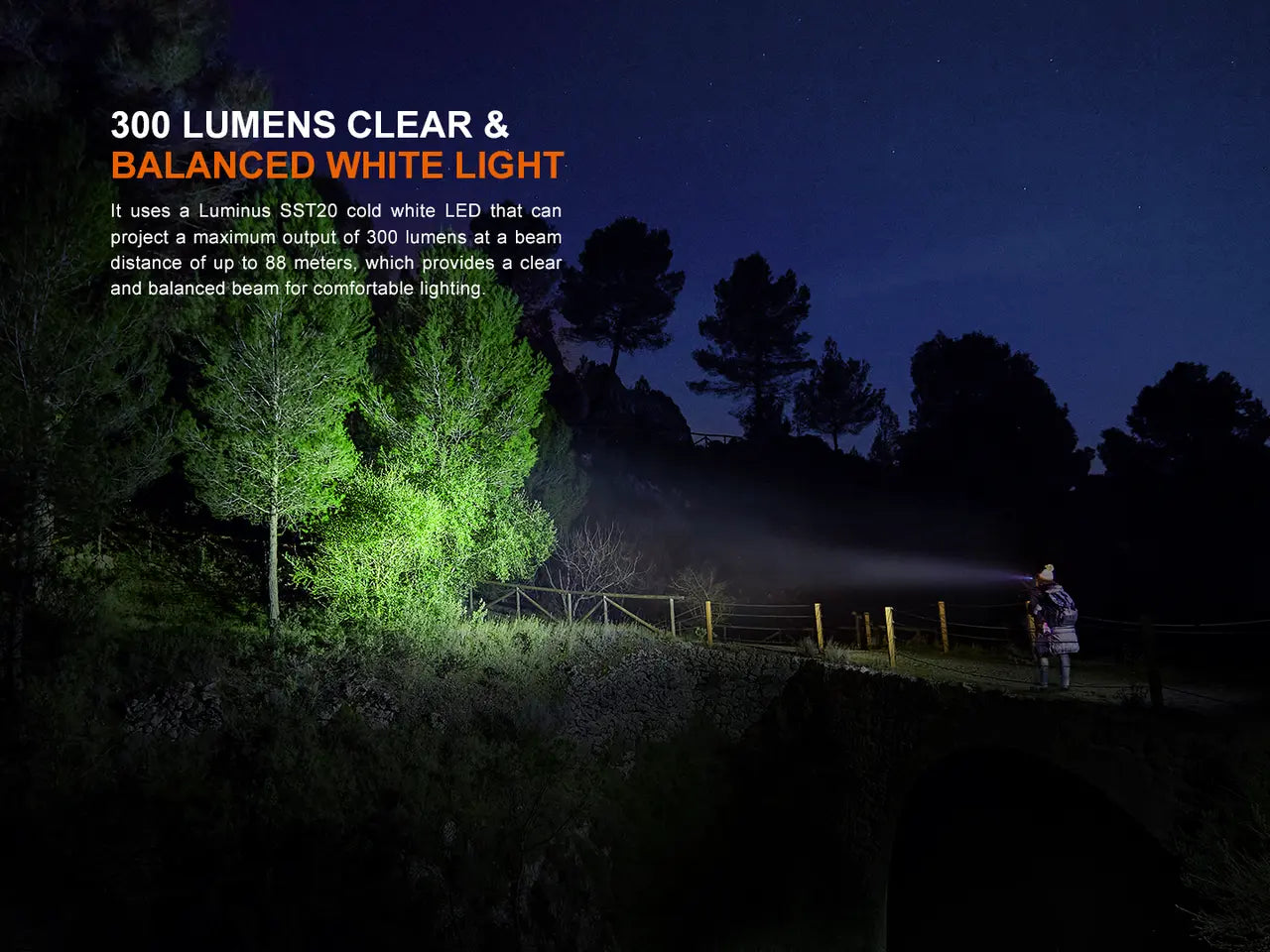 Fenix 300 Lumen AA Battery Compact Hiking and Running Headlamp - F FX-HM23V2 Fenix