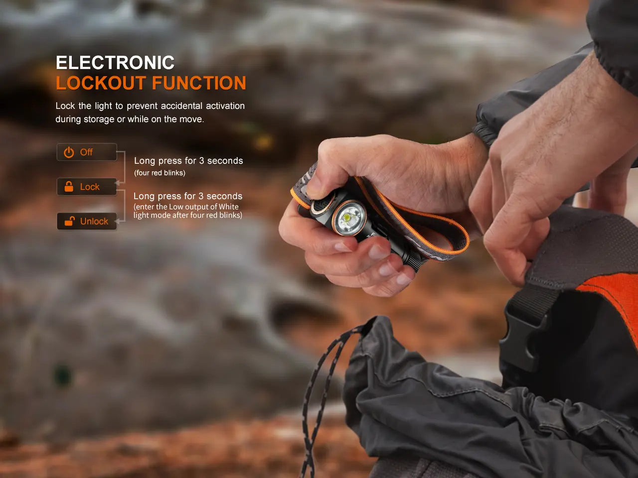 Fenix 300 Lumen AA Battery Compact Hiking and Running Headlamp - F FX-HM23V2 Fenix