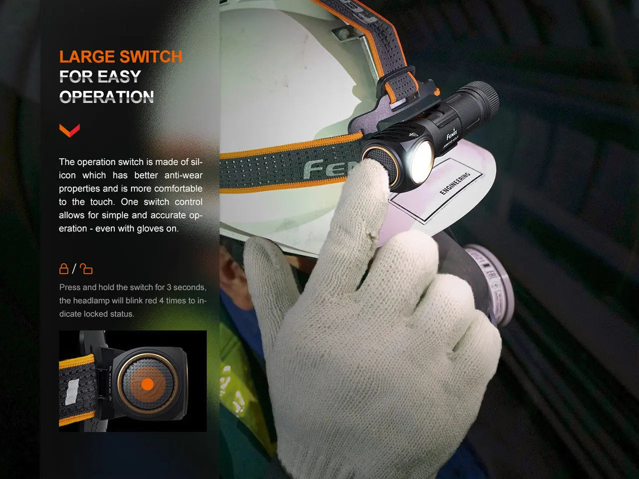 Fenix 1600 Lumen Highly Reliable Multifunctional Rechargeable Headlamp - F FX-HM61Rv2 Fenix