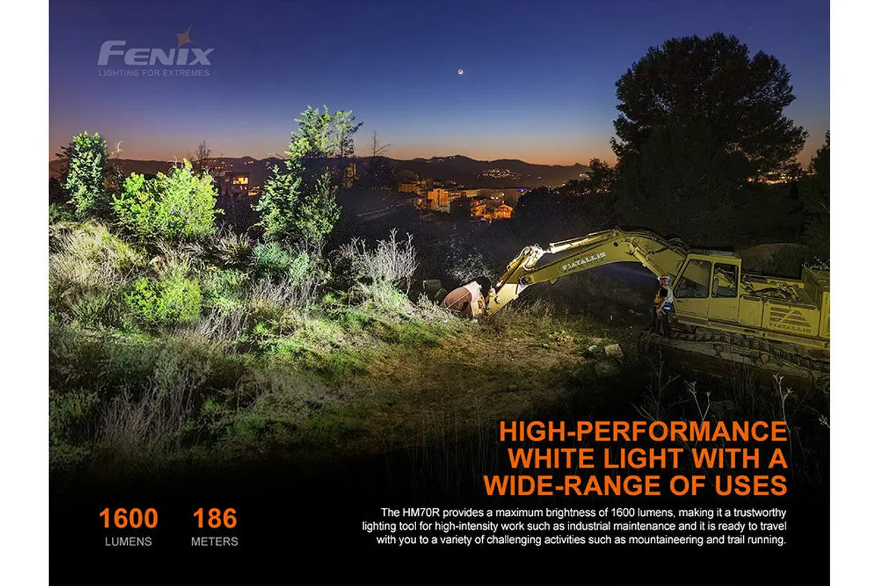 Fenix 1600 Lumen 21700 Rechargeable Headlamp - F FX-HM70R Fenix