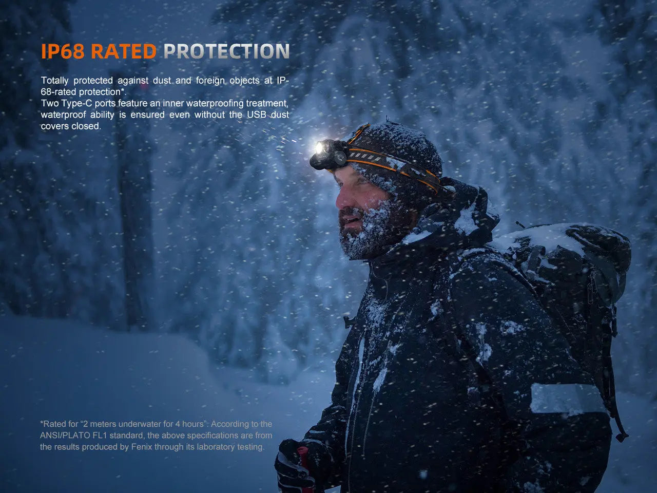 Fenix 1600 Lumen Battery Pack Headlamp - F FX-HM75R Fenix