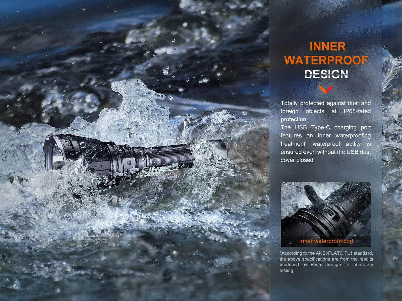 Fenix 2800 Lumen Long Distance Hunting Light - F FX-HT18R Fenix