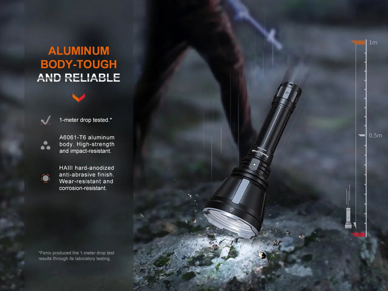 Fenix 2800 Lumen Long Distance Hunting Light - F FX-HT18R Fenix