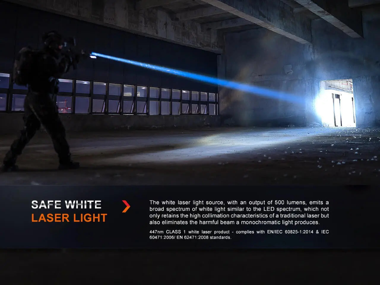 Fenix 4900 Foot Throw White Laser Flashlight - F FX-HT30R Fenix