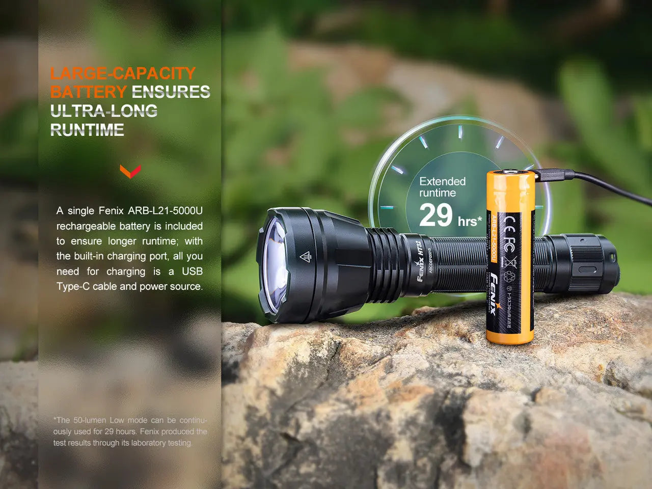 Fenix 2500 Lumen Red and Green Hunting Light - F FX-HT32 Fenix