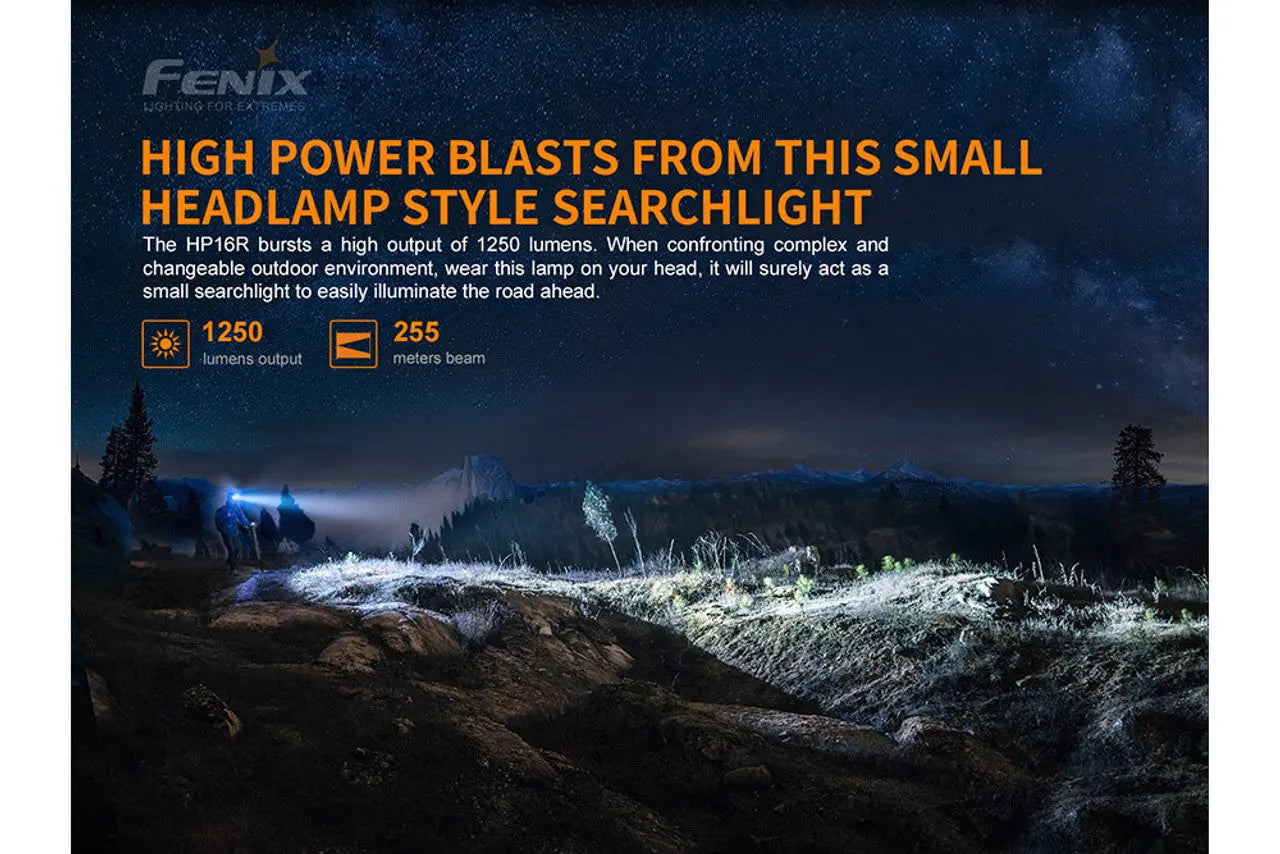 Fenix 1250 Lumen Rechargeable Headlamp - F FX-HP16R Fenix
