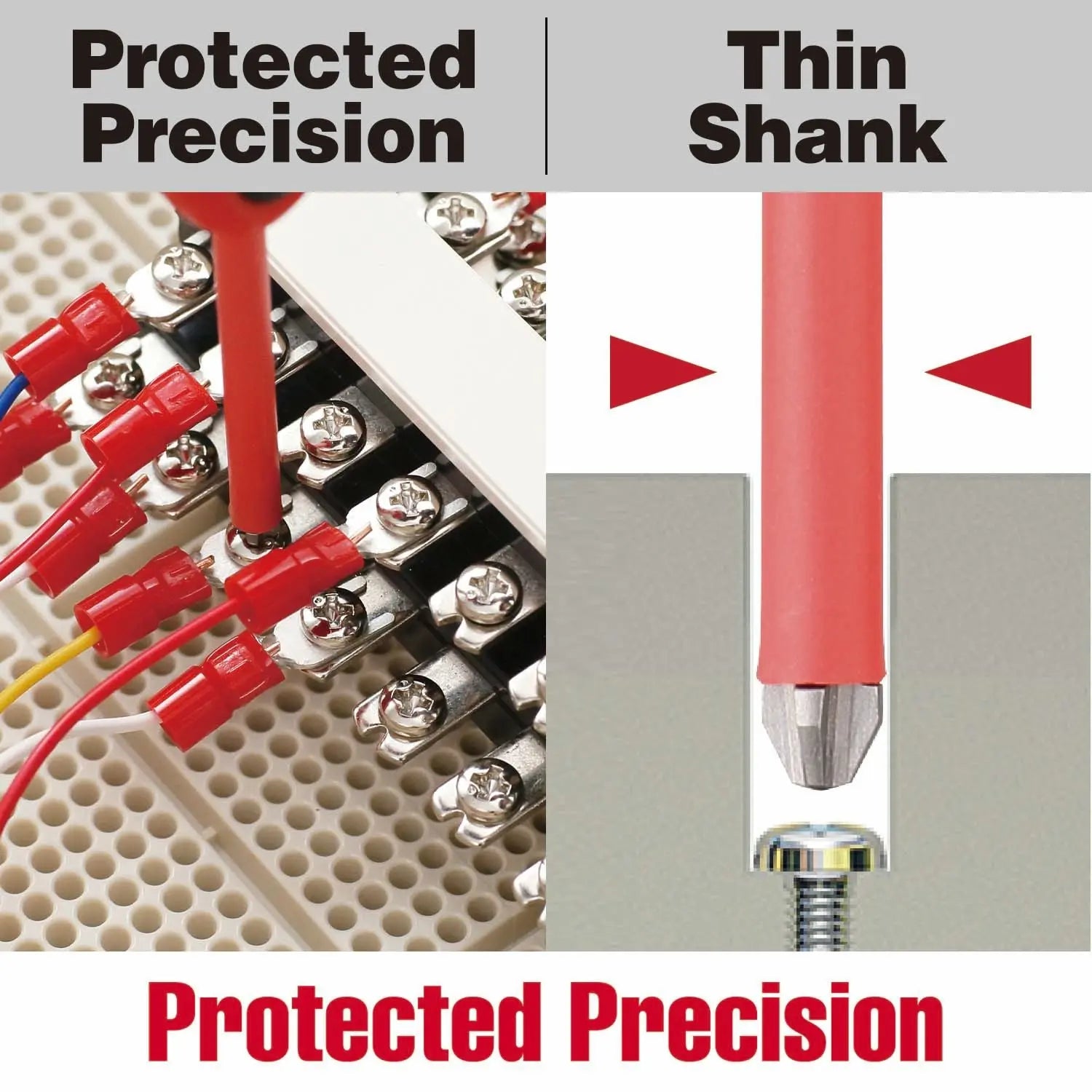 Vessel Tools Set of 2 Impact Ball Torsion Bit with Coated Tube, (+)2 / (-)SL6 x 100mm - VL IBC2P01