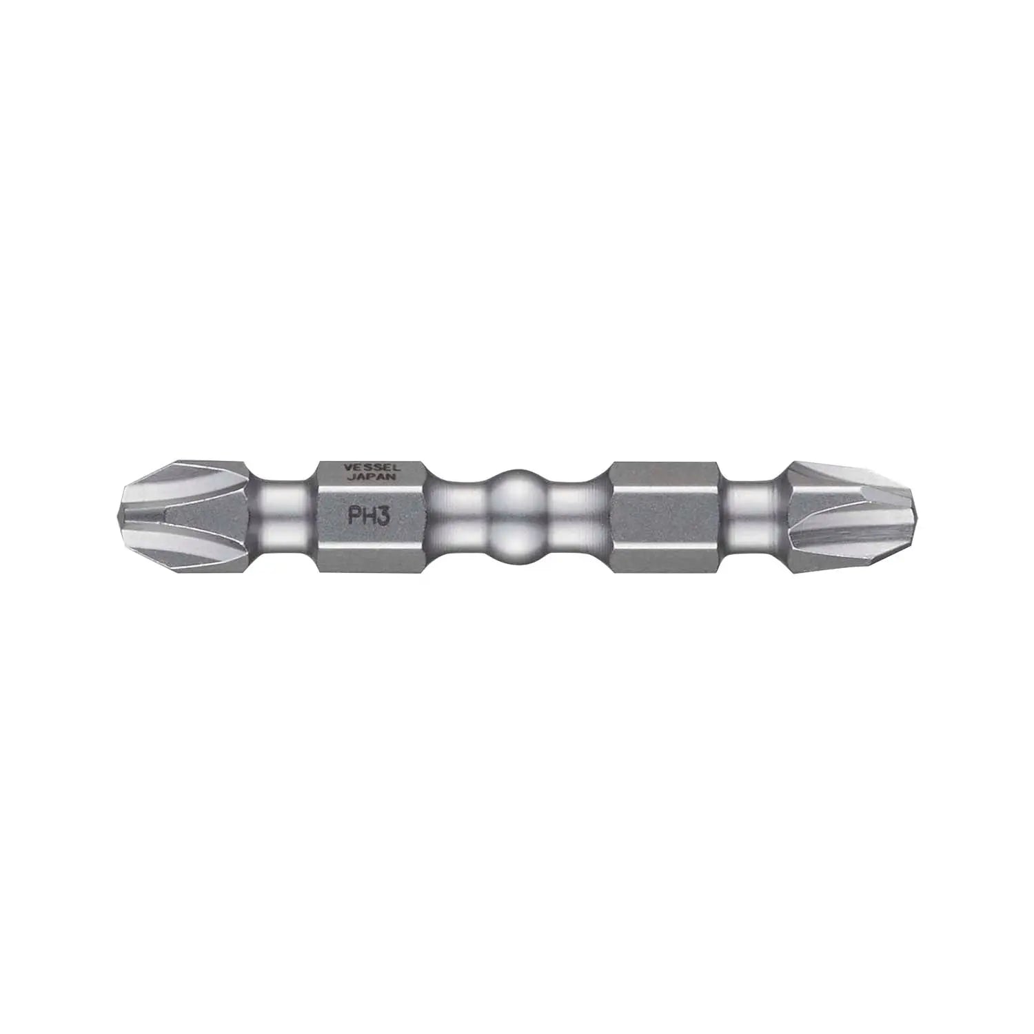 Vessel Tools Set of 2 Impact Ball Double-Ended Torsion Bit, PH3 x 50mm - VL IBDEPH350P2