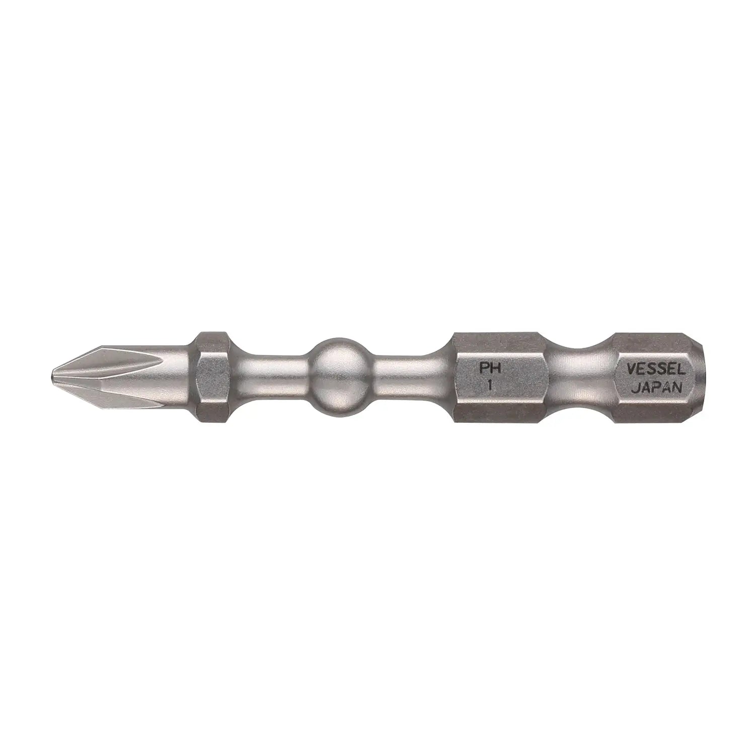 Vessel Tools Set of 25 Impact Ball Torsion Bit, PH1 x 50mm - VL IBPH150P25K Vessel Tools