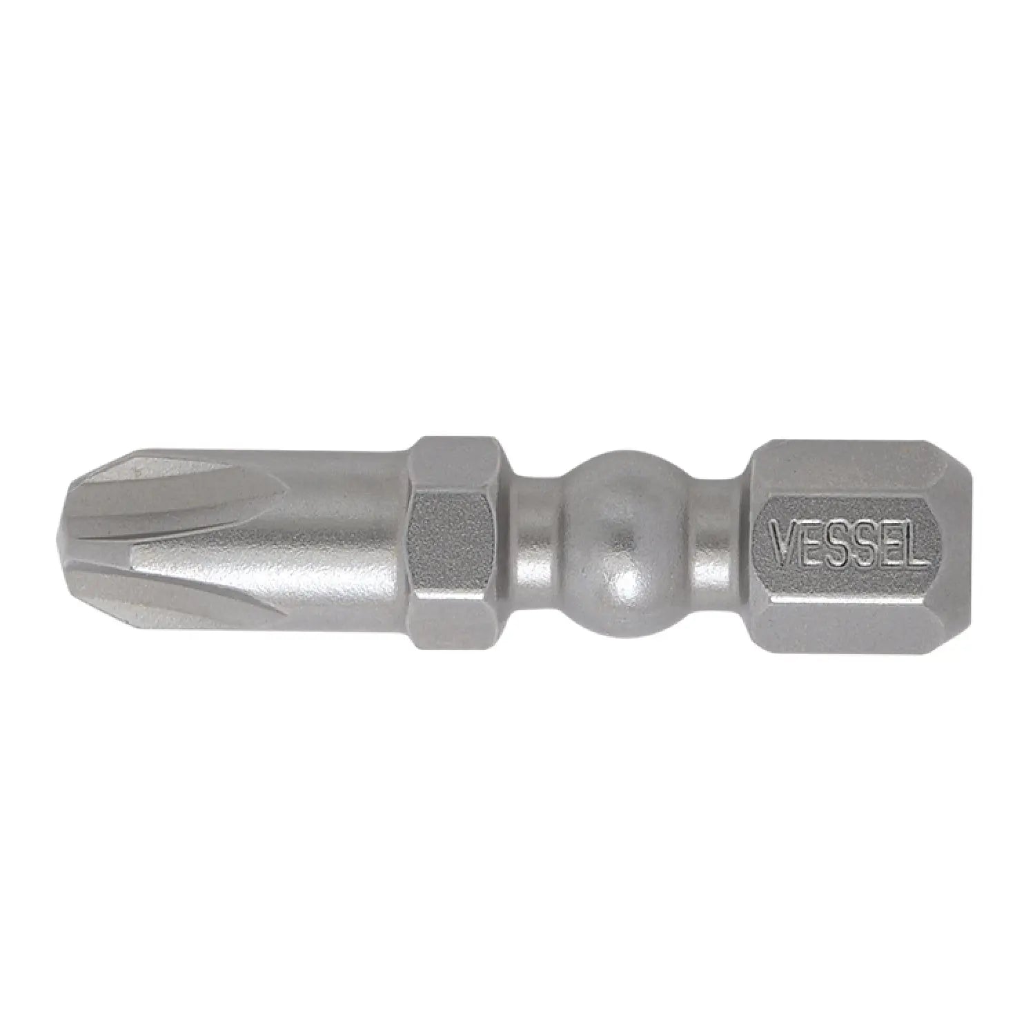 Vessel Tools Set of 25 Impact Ball Torsion Bit, PH3 x 30mm - VL IBPH330P25K Vessel Tools