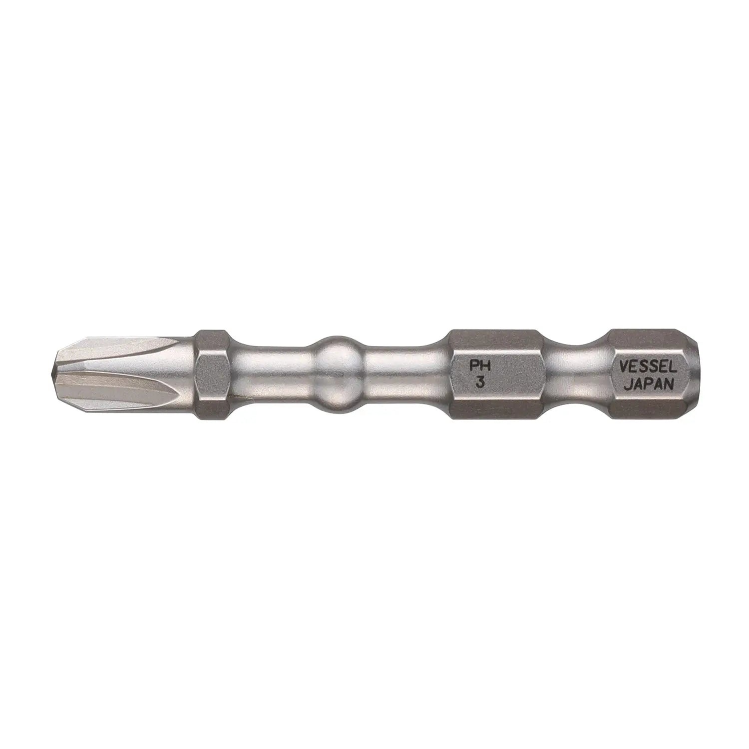 Vessel Tools Set of 25 Impact Ball Torsion Bit, PH3 x 50mm - VL IBPH350P25K Vessel Tools