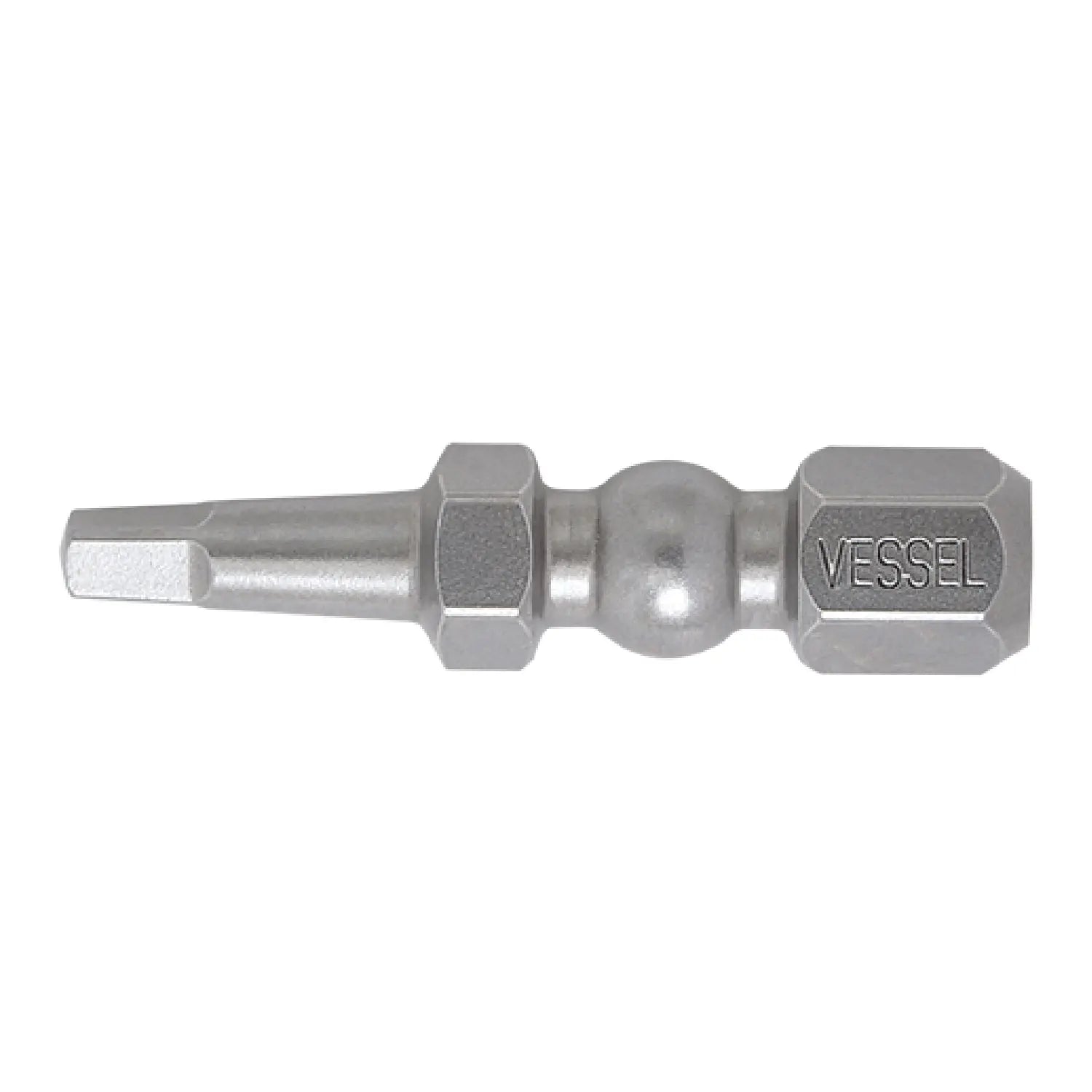 Vessel Tools Set of 25 Impact Ball Torsion Bit, SQ1 x 30mm - VL IBSQ130P25K Vessel Tools
