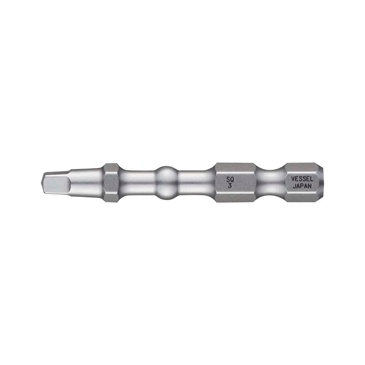 Vessel Tools Set of 2 Impact Ball Torsion Bit, SQ3 x 50mm - VL IBSQ350P2