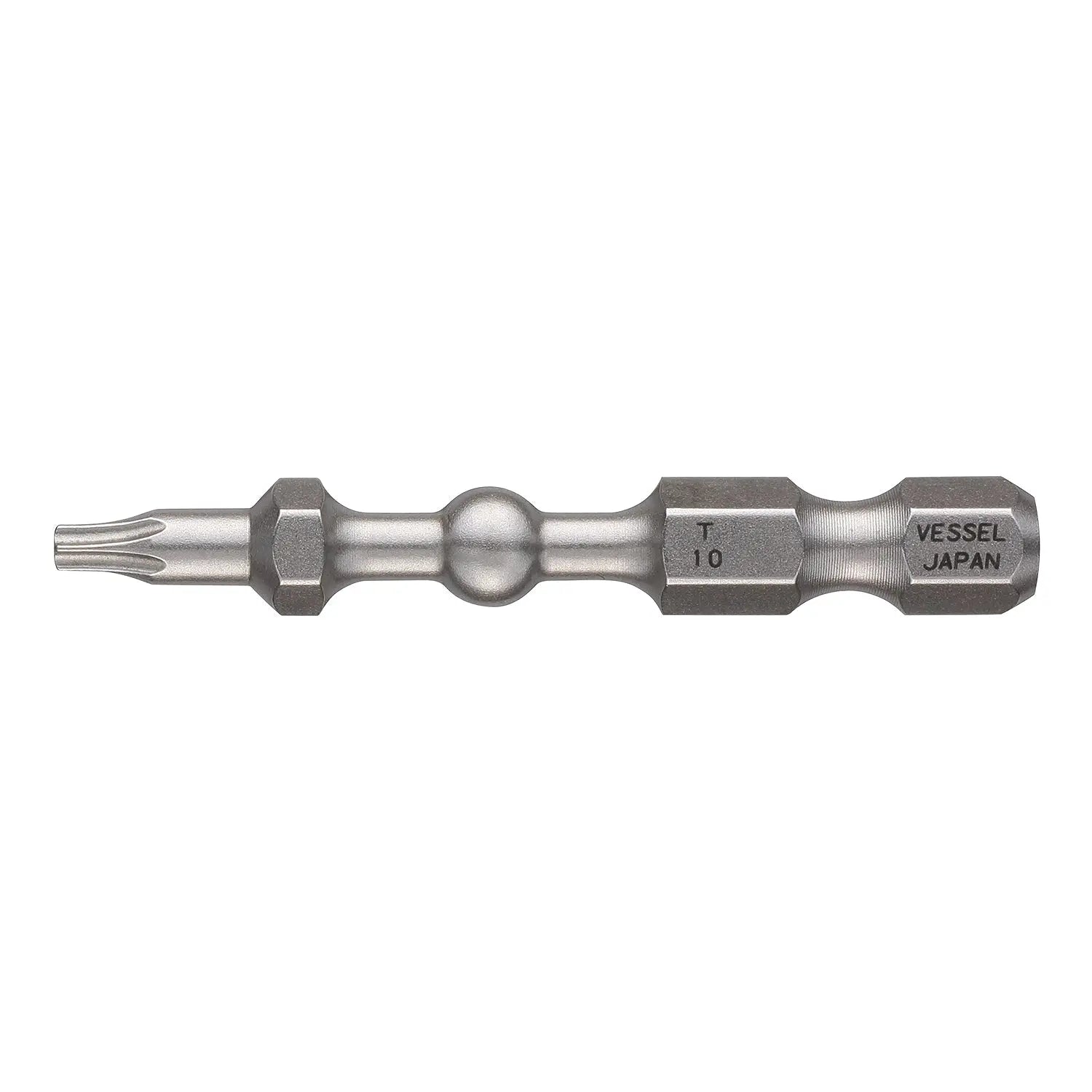 Vessel Tools Set of 2 Impact Ball Torsion Bit, T10 x 50mm - VL IBTX1050P2