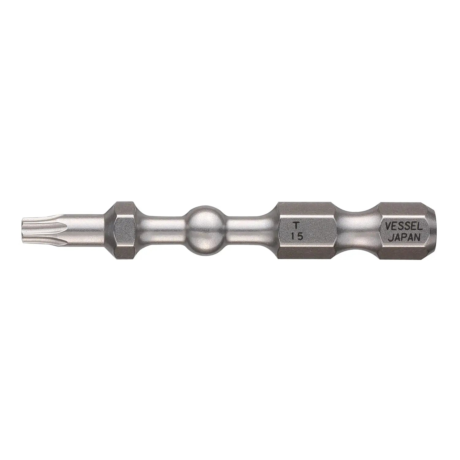 Vessel Tools Set of 25 Impact Ball Torsion Bit, T15 x 50mm - VL IBTX1550P25K Vessel Tools
