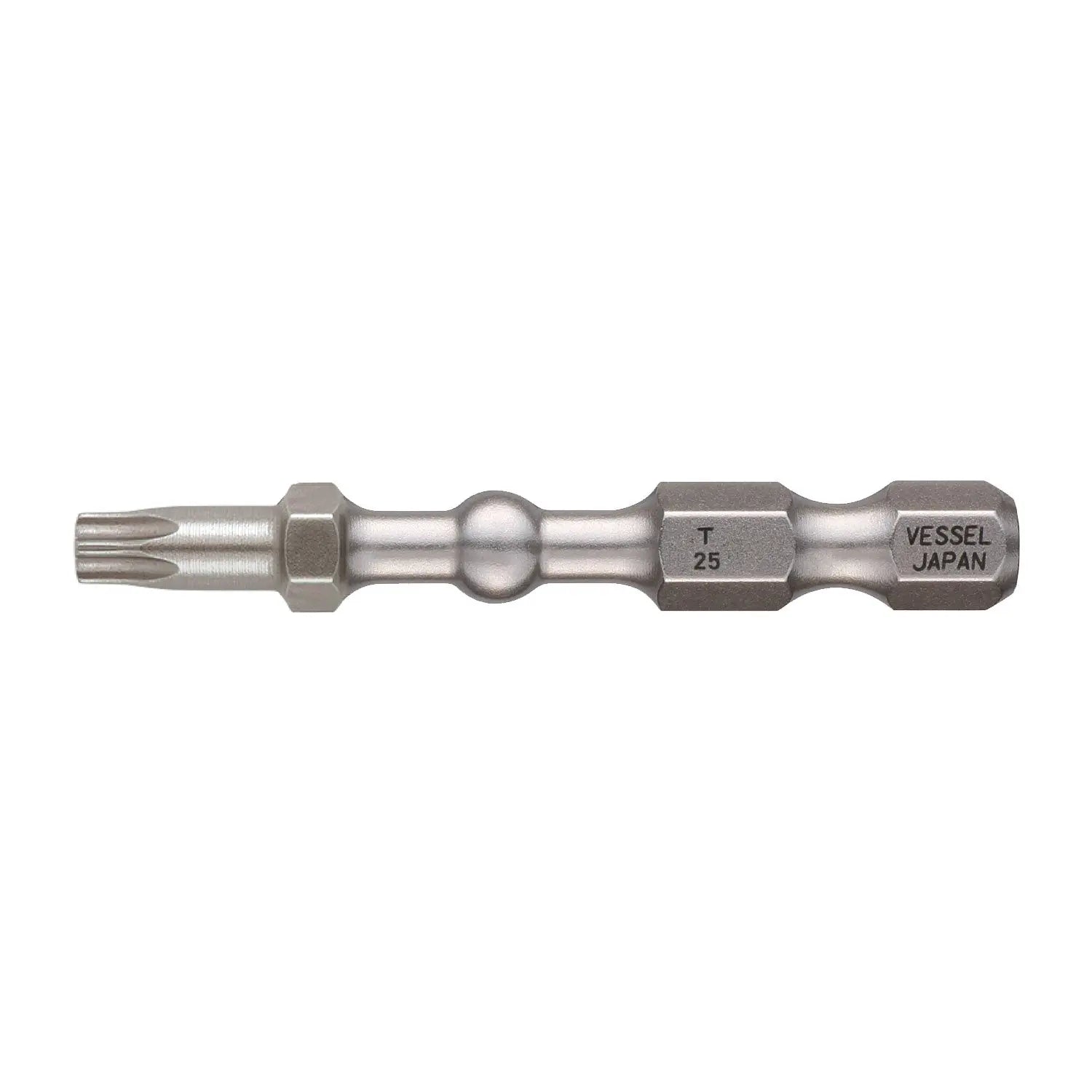 Vessel Tools Set of 25 Impact Ball Torsion Bit, T25 x 50mm - VL IBTX2550P25K Vessel Tools