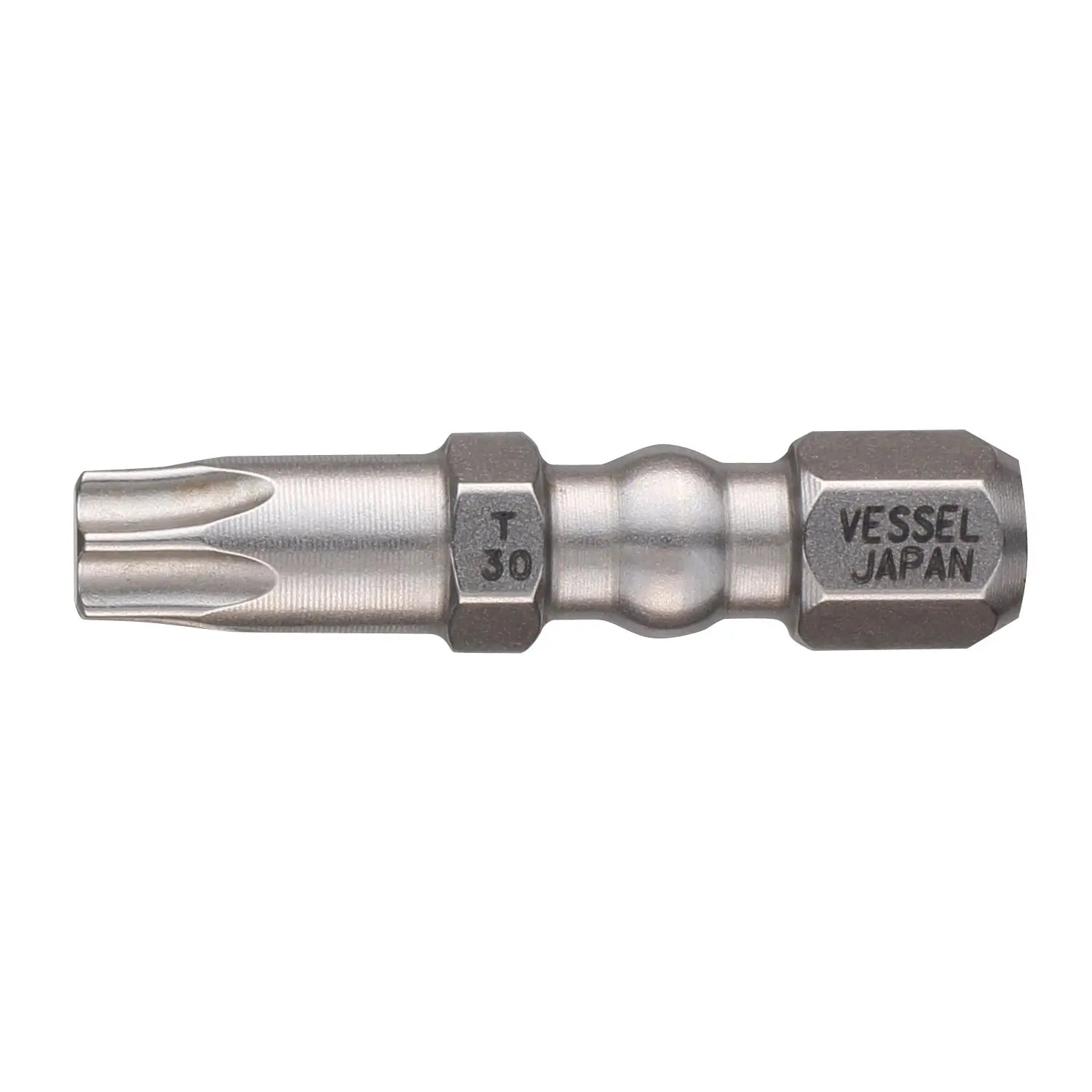 Vessel Tools Set of 25 Impact Ball Torsion Bit, T30 x 30mm - VL IBTX3030P25K Vessel Tools