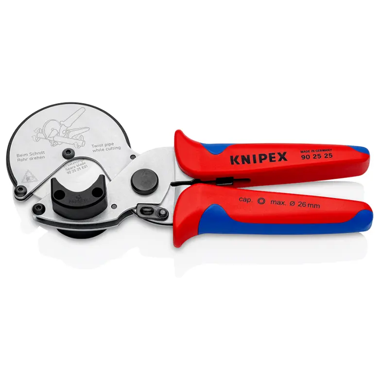KNIPEX 8 1/4" Pipe Cutter for Composite and Plastic Pipes - 90 25 25 Knipex