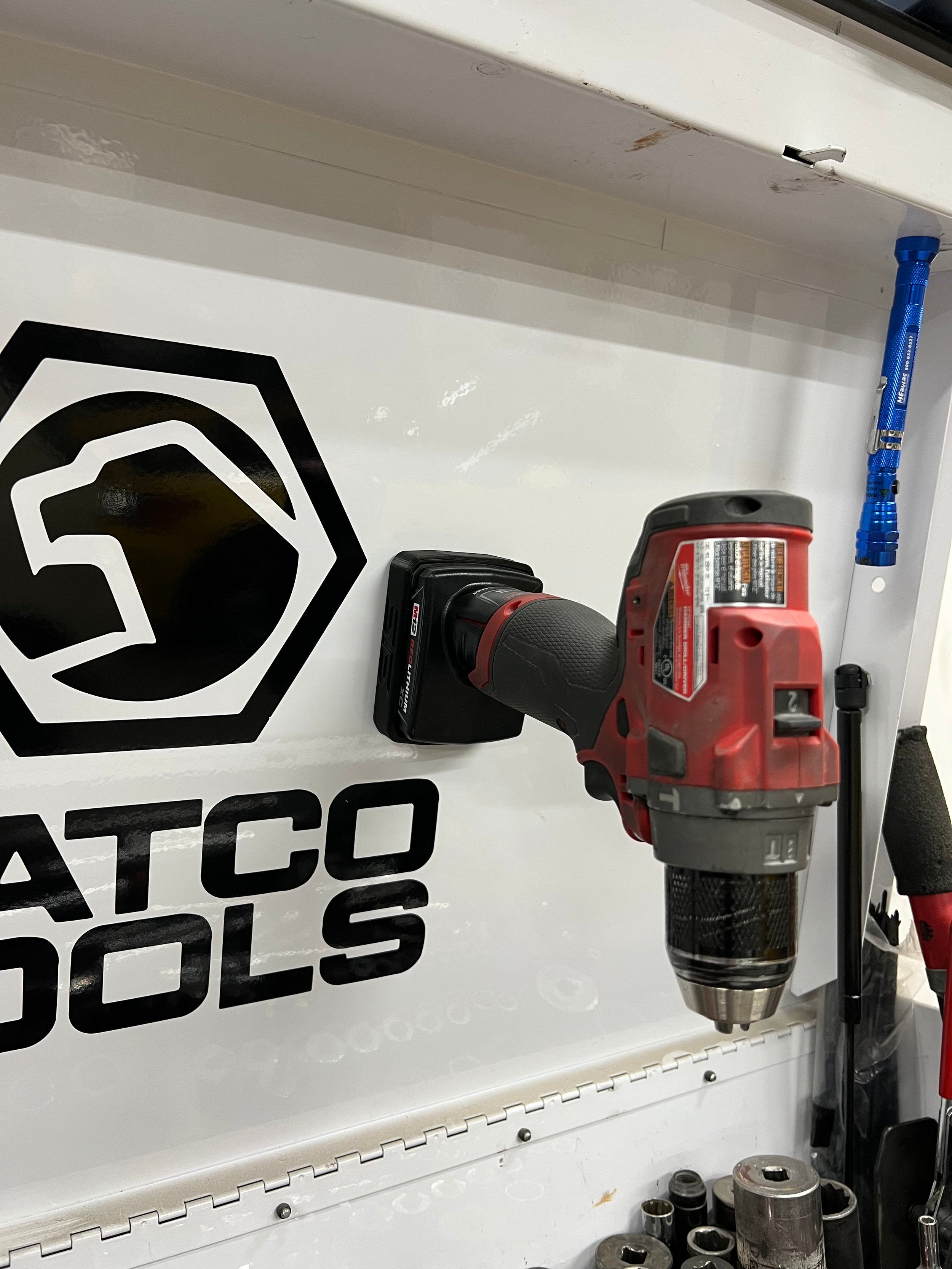STS Auto Design Milwaukee M12 XC 3/4/6Ah Magnetic Battery Cover - MW12XCBK