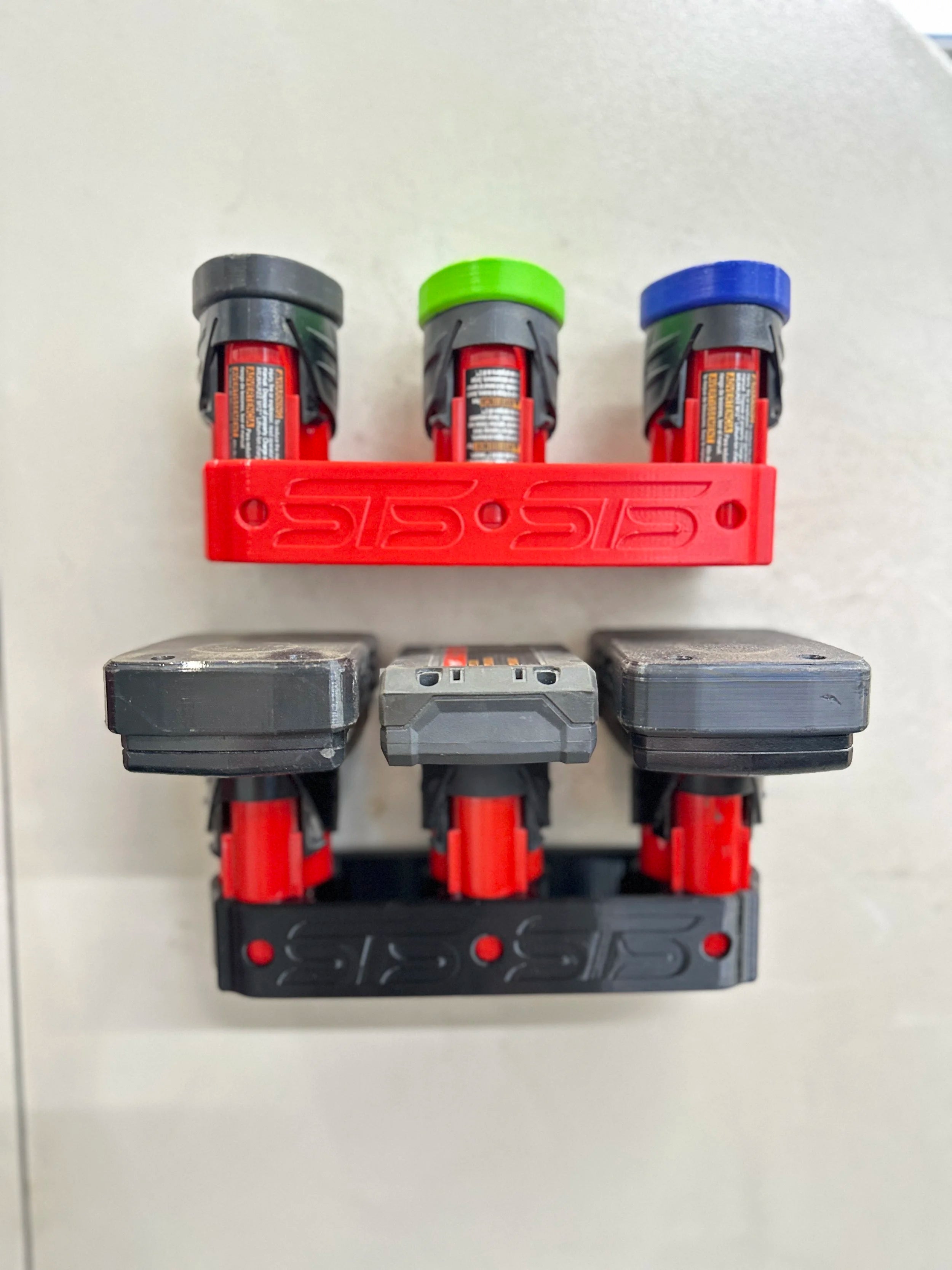 STS Auto Design Milwaukee M12 Magnetic Battery Holder - STSMW12BHBK