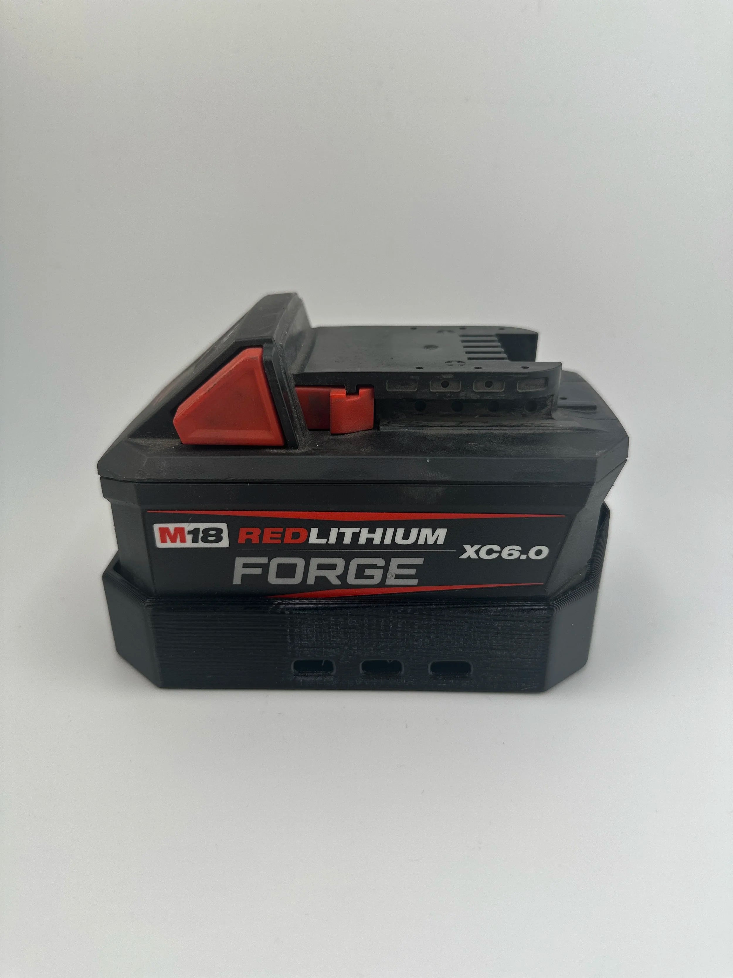 STS Auto Design Milwaukee Style M18 6.0 Forge Magnetic Battery Cover - MW1860FBK