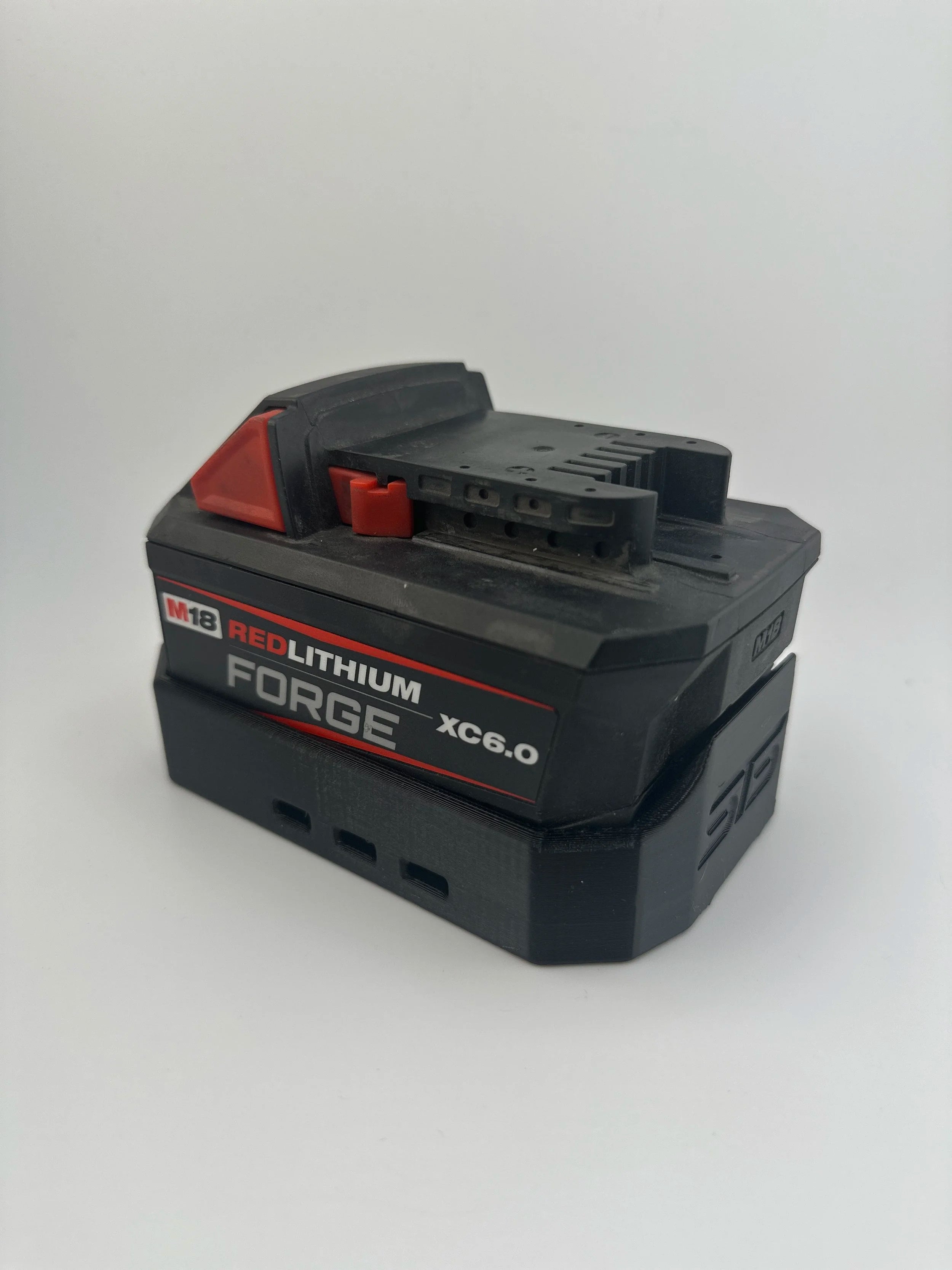 STS Auto Design Milwaukee Style M18 6.0 Forge Magnetic Battery Cover - MW1860FBK