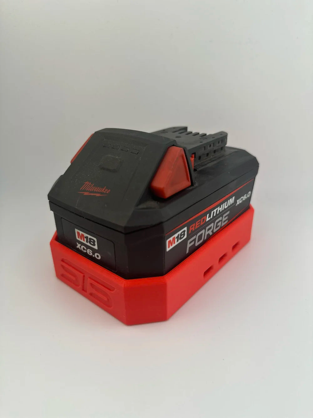 STS Auto Design Flexible Milwaukee Style 6.0 Forge Magnetic Battery Cover - MW1860FBKT