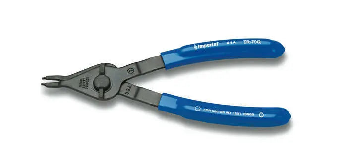 Wright Tool Quarter Turn Convertible Fixed Straight Tip Retaining Ring Plier, 1/4 in - 3-1/2 in, 0.07 in Diameter - WT 9C970