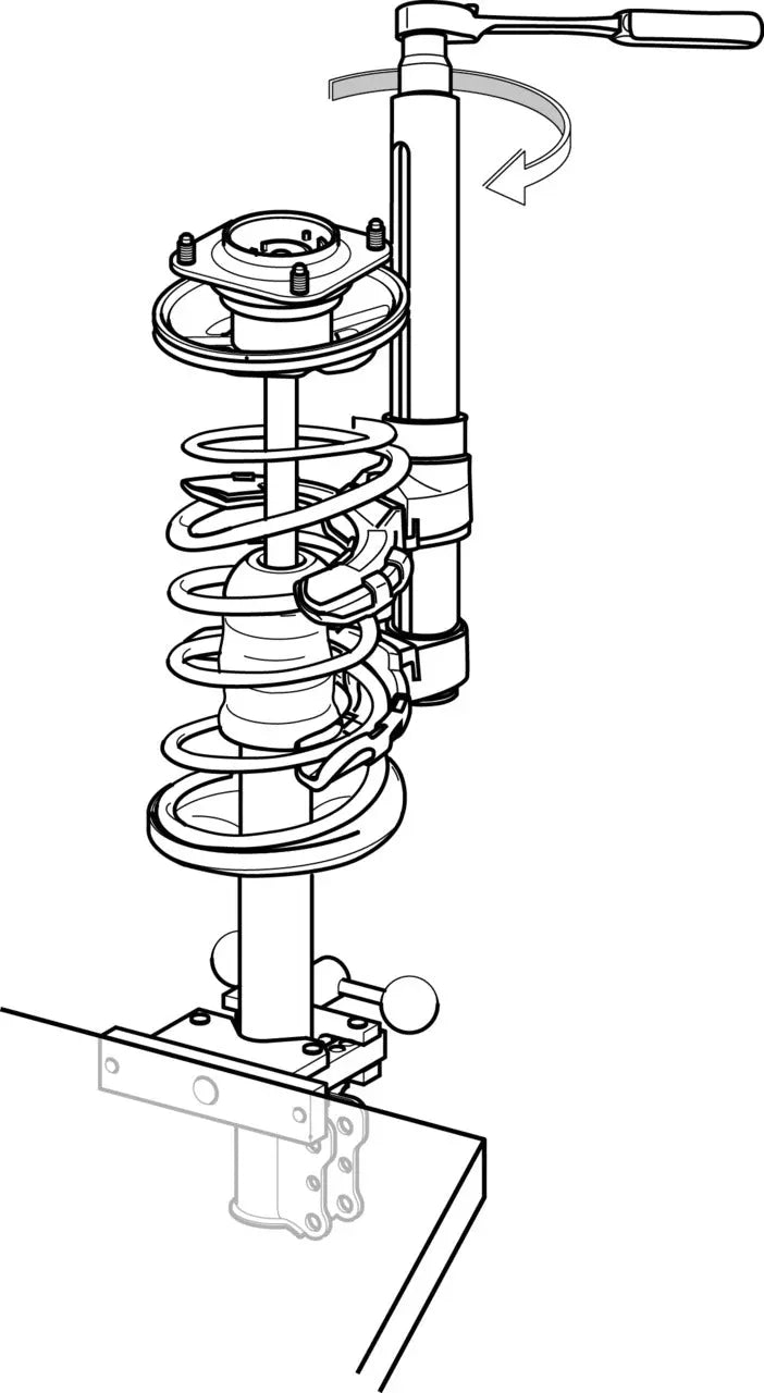 Gedore 2480328 Spring Compressor Set with Protective Insert, Maximum Load 17.500 N - KL-0015 SP Gedore Automotive