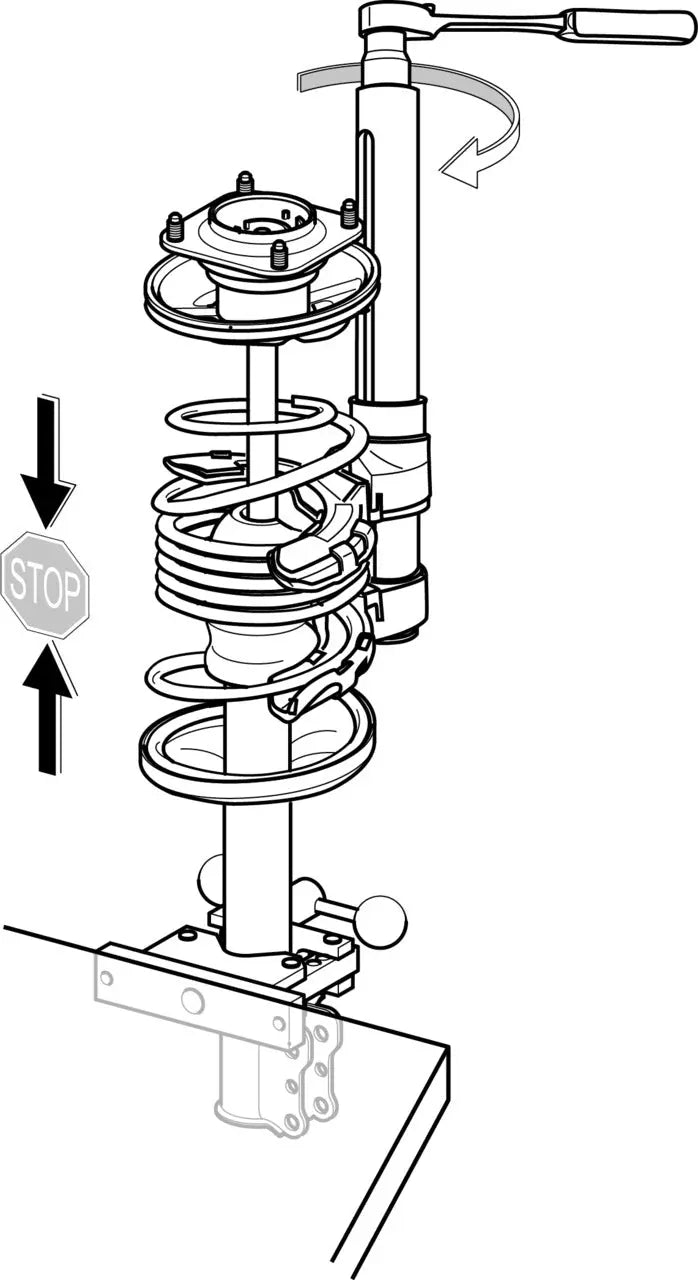 Gedore 2480328 Spring Compressor Set with Protective Insert, Maximum Load 17.500 N - KL-0015 SP Gedore Automotive