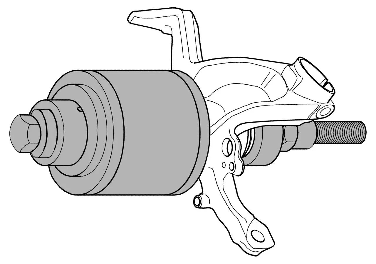 Gedore 1998056 Wheel Bearing Toolkit, Mechanical, 60 - 85mm - KL-0039-0110 K Gedore Automotive