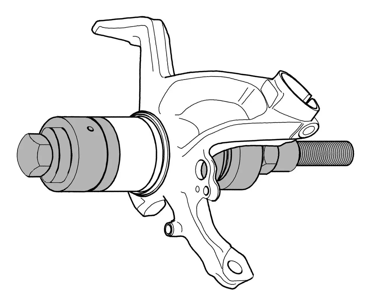 Gedore 1998056 Wheel Bearing Toolkit, Mechanical, 60 - 85mm - KL-0039-0110 K Gedore Automotive