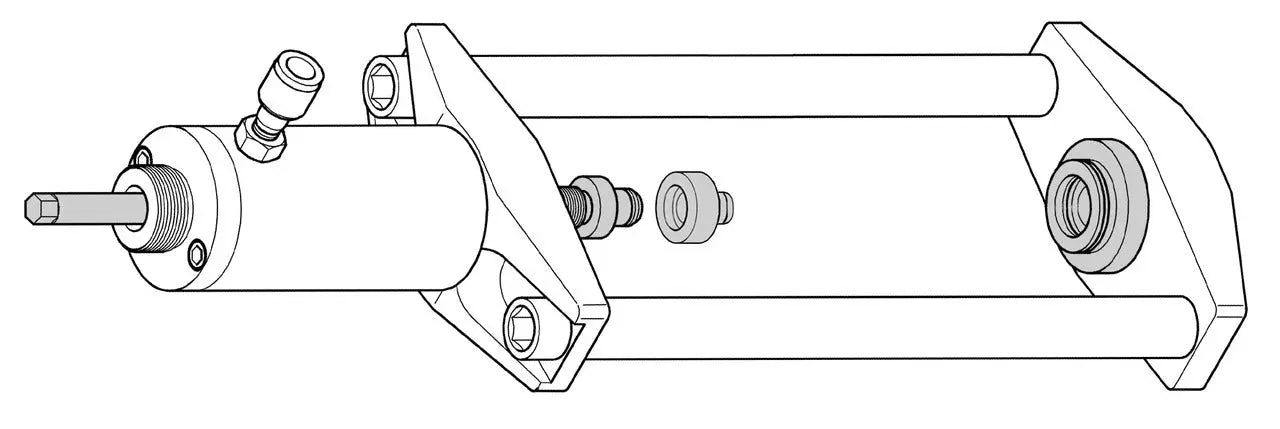 Gedore 2197596 Adaptor, 2-1/4 in - 14 UNS to Diameter 30mm - KL-0039-1105 Gedore Automotive