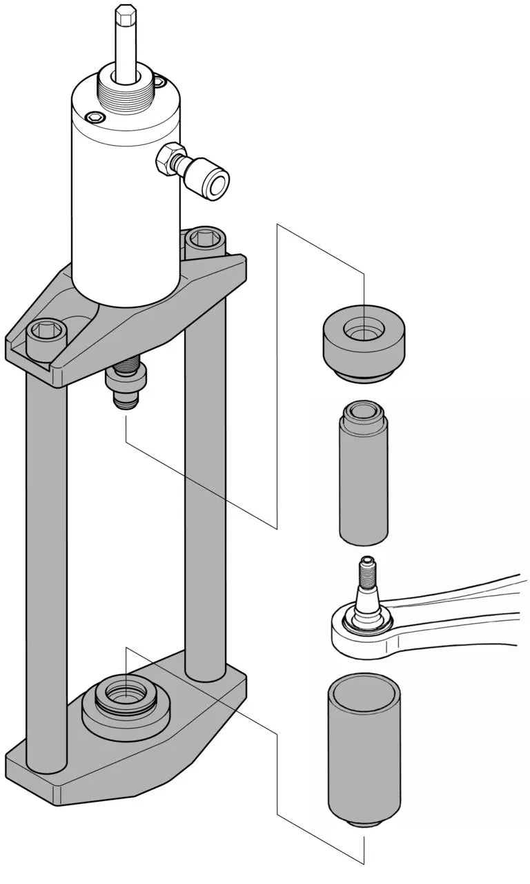 Gedore 2842777 Press Frame Kit, 12T, Width 445mm - KL-0039-1161 E Gedore Automotive