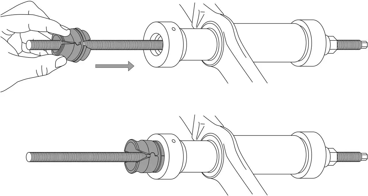 Gedore 2915685 Pull Spindle Set with Quick-Action Clamping Nut, Mechanical, M16 - KL-0039-2216 Gedore Automotive
