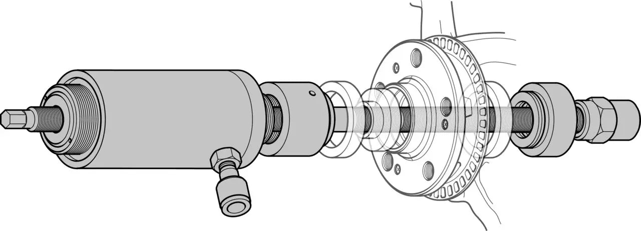 Gedore 2201542 Pull Spindle, Hydraulic, M12 - KL-0039-1912-1 Gedore Automotive