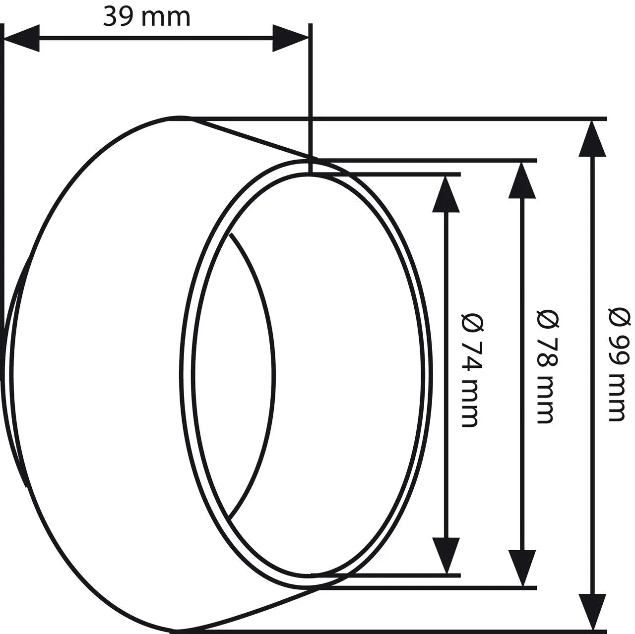 Gedore 3291154 Support Ring Set, Wheel Bearing, Hydraulic - KL-0039-807 B Gedore Automotive