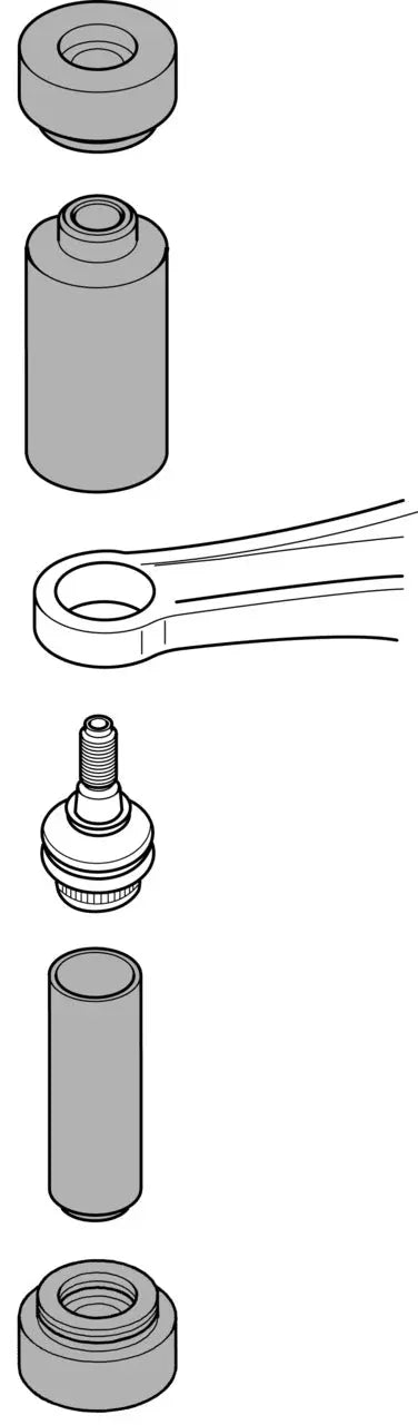 Gedore 2357984 Press/Support Sleeve Set, Long, Diameter 30 - 68mm - KL-0039-1701 Gedore Automotive