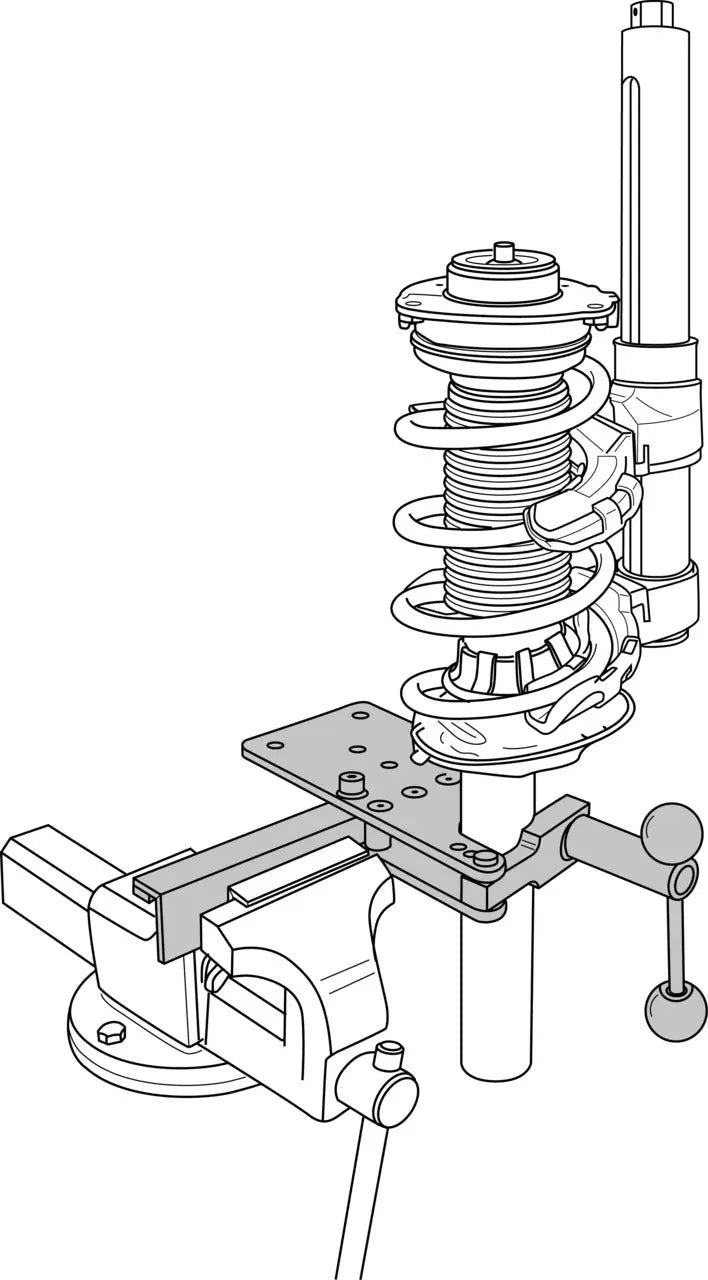 Gedore 2380471 Holding Fixture for Suspension Struts, 33 - 60mm - KL-0055-60 Gedore Automotive